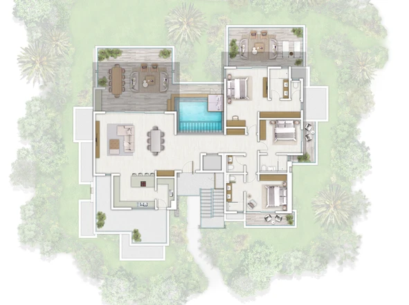 Penthouse de 3 Chambres