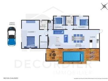 Maison de 3 Chambres