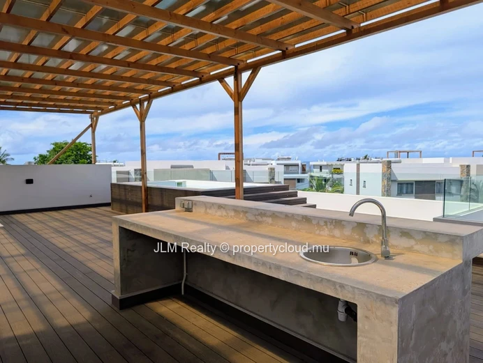Penthouse with Private Rooftop and Pool for Sale in Pointe aux Canonniers, Mauritius