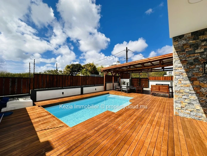 Elegance Of Wood And Stone In Trou Aux Biches