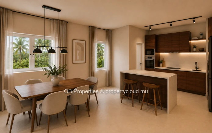 Penthouse spacieux avec vue sur mer