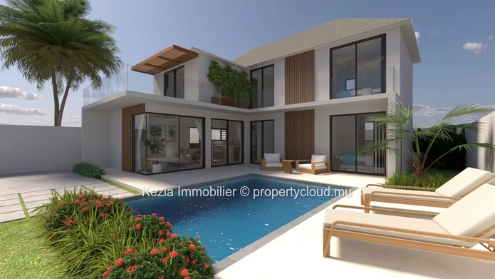 Maison Contemporaine Aux Lignes Tropicales