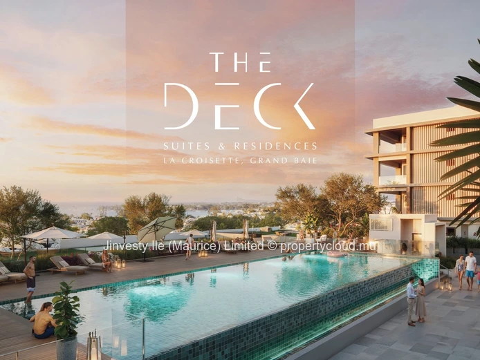 JINVESTY île Maurice : PRIX DIRECT PROMOTEUR : The Deck lot 319 2 chambres au 3e étage vue Coin de Mire Lot 319  ·  3...