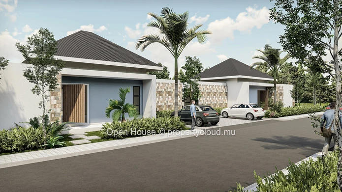 Villa PDS à vendre à Grand Baie, 126m² sur terrain de 380m², piscine privée, accessible aux étrangers, 500m de la mer. (Mandat exclusif)