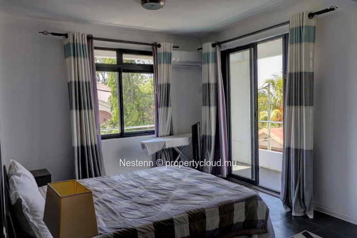2-bedroom duplex with private pool close to bus stops.