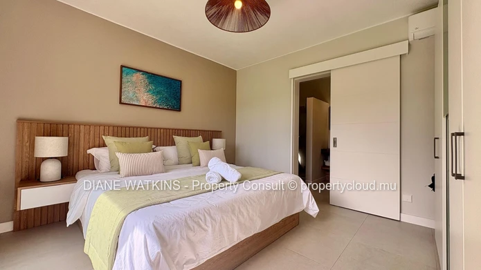 Charmante maison neuve de 2 chambres avec piscine privée à Tamarin à Louer.