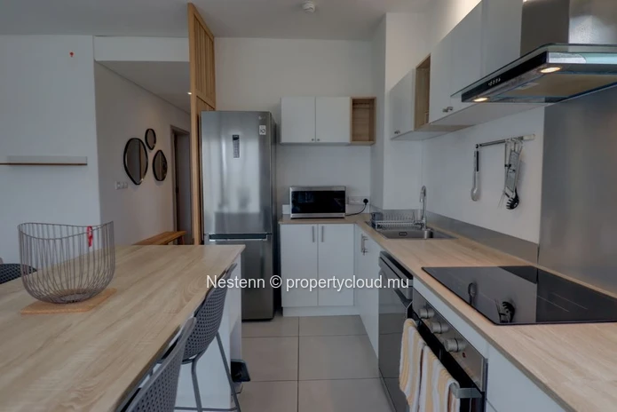 Modern 2-bedroom apartment in Moka , fully equipped kitchen, air conditioning, and close to amenities.
