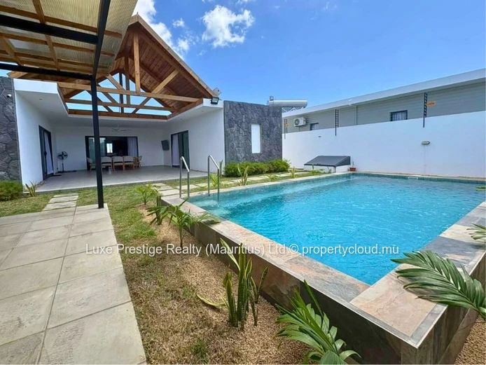 Brand-New Solar-Powered 3-Bedroom Ensuite House with Private Pool for Rent in Grand Baie | Rs 120,000 per Month
