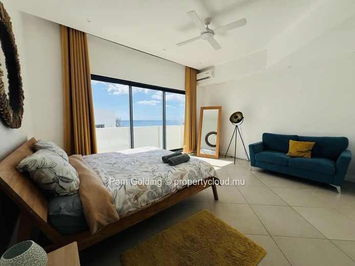 3-Bedroom Penthouse in Central Tamarin - Private Plunge Pool with Sea & Mountain Views
