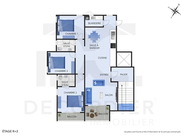 Appartement de 3 Chambres