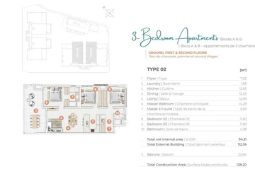 3 Bedroom Apartment