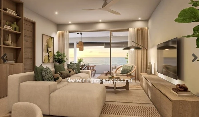 Superb 3-bedroom en suite apartment with private garden and magnificent views of Le Morne
