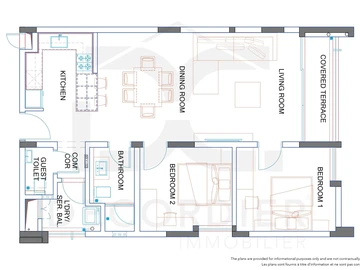 Appartement de 2 Chambres
