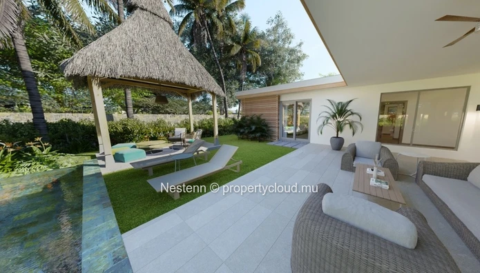 Villa de 3 chambres avec piscine privée dans une région préservée à proximité de la plage. 
