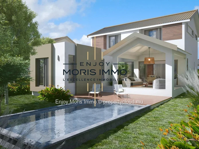 Vente villa neuve - Moderne  4 Chambres avec Piscine –  à Mont Choisy