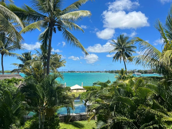 Superb waterfront apartment, Pointe aux Canonniers