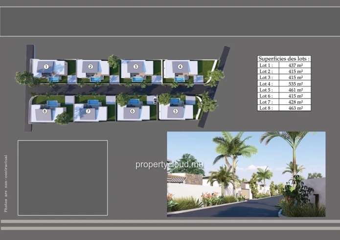 For sale a program of 16 new villas, exclusive sale to Mauritian citizens only, in a quiet and residential location i...