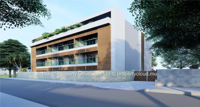 Modern Off-Plan Apartment with Roof-Deck Pool in Pereybere