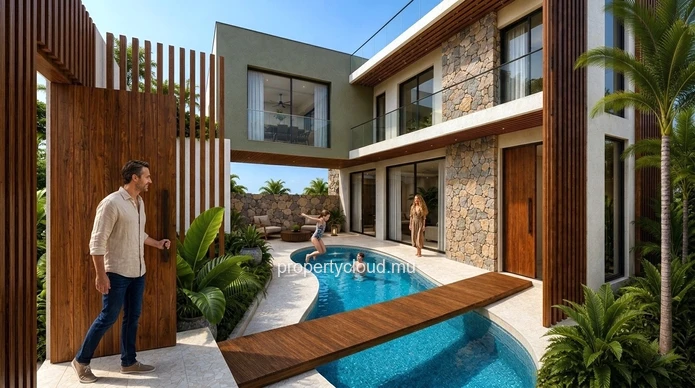 Villa Contemporaine d’Exception à Vendre – Un Havre de Paix Privé à Rivière Noire Ile Maurice