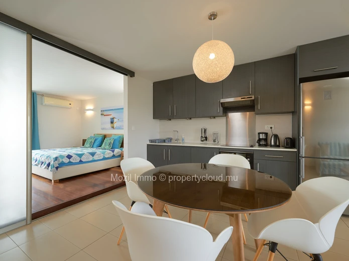 Appartement de 2 chambres en suite, à 2 pas de la plage de Mont Choisy