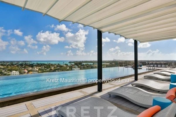 Luxury furnished apartment with rooftop pool