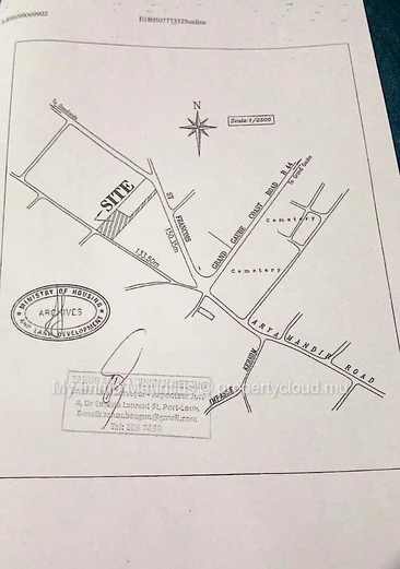 Terrain résidentiel à 3 min de la plage de Calodyne – 500 m²