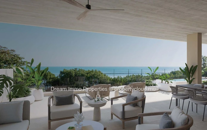 Revente Appartement Vue Mer Avec Acces Hotel, Plage & Golf A Azuri - Ile Maurice