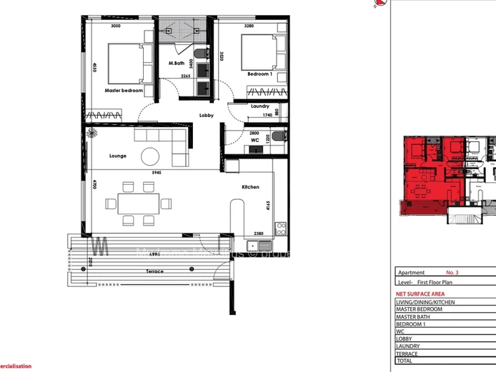 New apartment 400 meters from the beach!