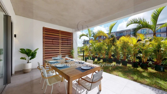 2 Bedroom Ensuite Apartment with Private Garden and Pool in Mont Choisy