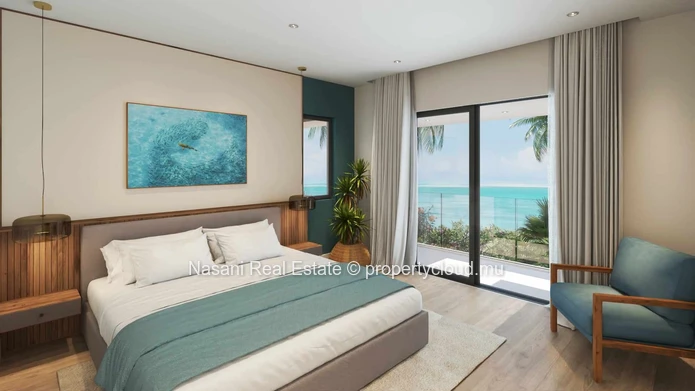 3 Bedroom App - Beachfront Living with uninterrupted views of the sea.