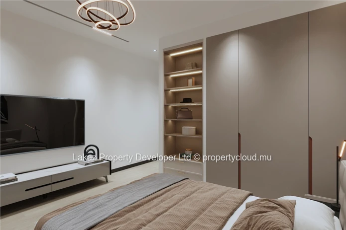 Modern Off-Plan Apartment with Roof-Deck Pool in Pereybere