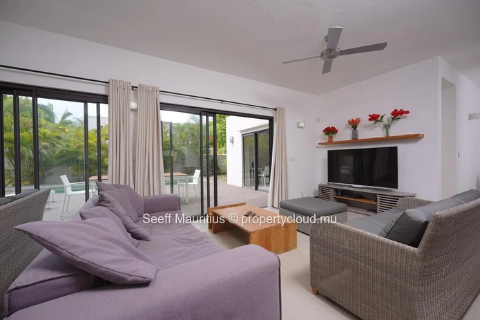Retraite côtière : villa de 4 chambres à quelques pas de la plage de Trou Aux Biches