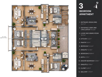3 Bedroom Apartment