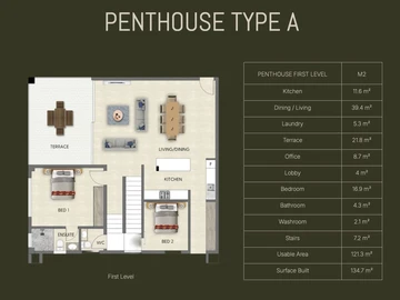 Appartement de 2 Chambres