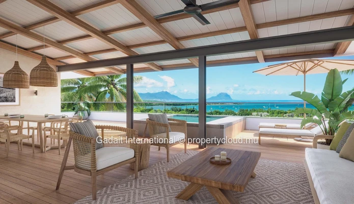 Blue Vista V1 : villa de prestige sur 2534m² avec piscine privée à Rivière Noire