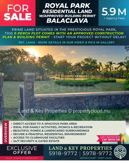 Terrain À Vendre – Royal Park, Balaclava -Direct Park Access