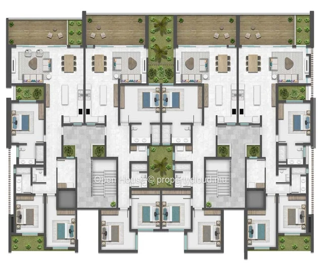 Apartment with a magical sea view. 3 bedrooms, Swimming pool. Accessible to foreigners.