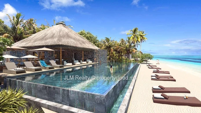 Magnificent apartment for sale in a beachfront resort in Black River, Mauritius