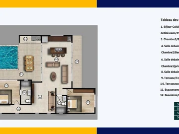 Villa de 3 Chambres