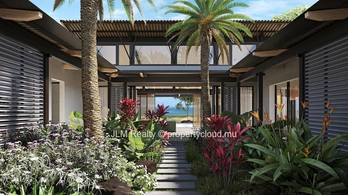 Luxury bioclimatic villa for sale within a golf estate in Black River, Mauritius