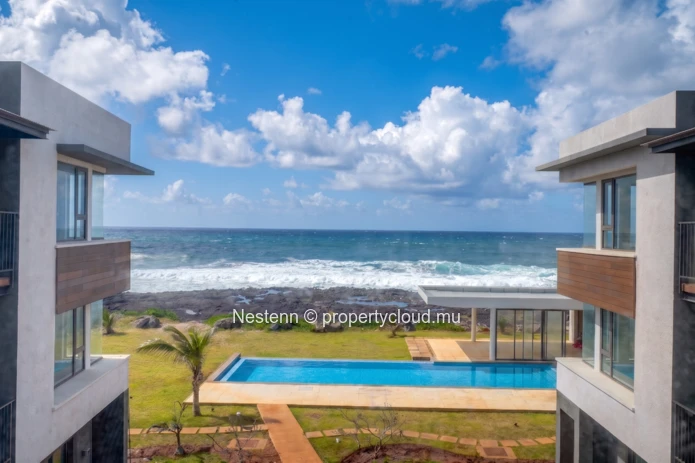 3-bedroom apartment in a seaside residence.