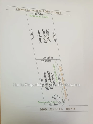 30-perch residential lot for sale in Mont Mascal