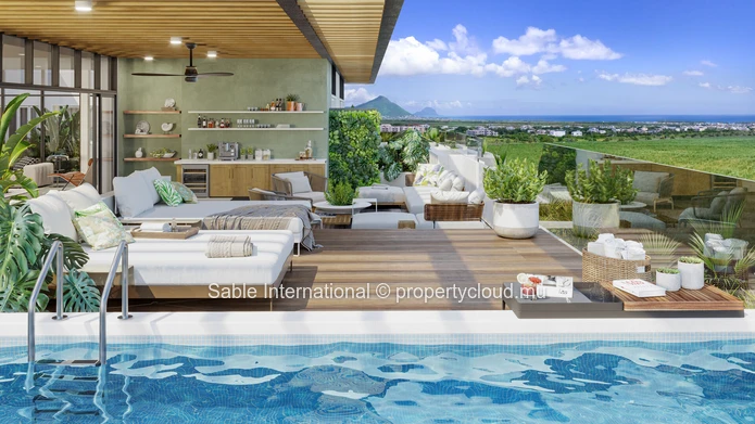 Villa de luxe 4 chambres à vendre dans la Smart City de Flic en Flac