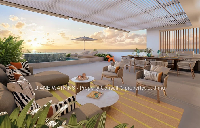 Luxury 3-Bedroom Duplex Penthouse with Private Rooftop Pool for Sale in Tamarin