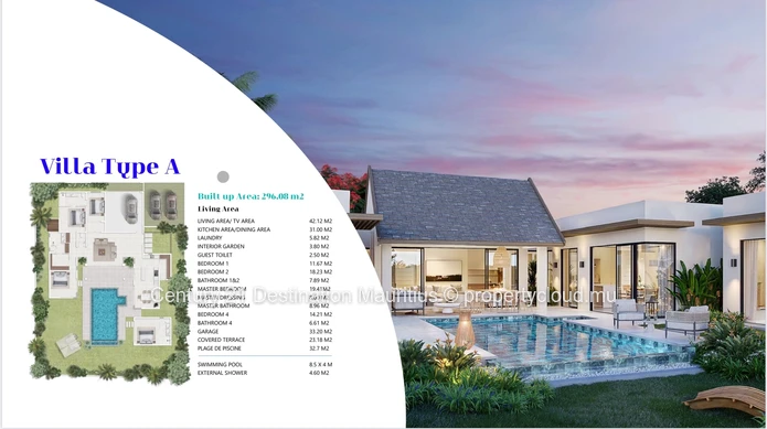 4 Bedroom Villa | Larger Layout Private Pool | Pereybere Grand Baie | Accessible To Foreigners Pds