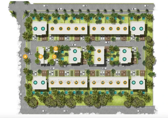 Opportunité rare - Maisons de ville de luxe à Flic en Flac | Prix :0 Rs