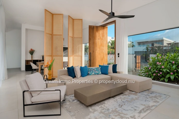 Elégante villa 3 chambres avec vue golf & montagne à Anahita – Ile Maurice