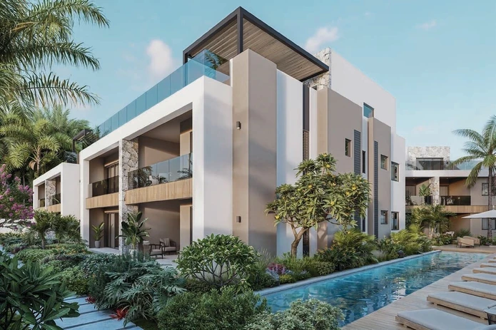 Ground floor apartment with communal swimming pool