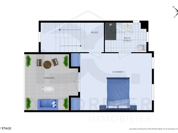 Appartement de 3 Chambres
