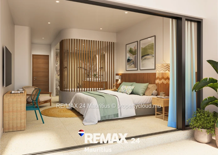 Penthouses de 4 chambres en suite situés en bord de mer à Flic En Flac